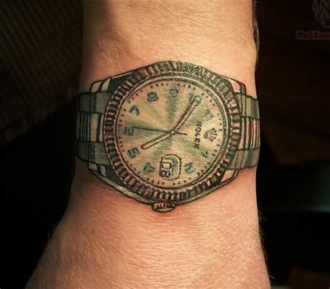 rolex wrist tattoos.